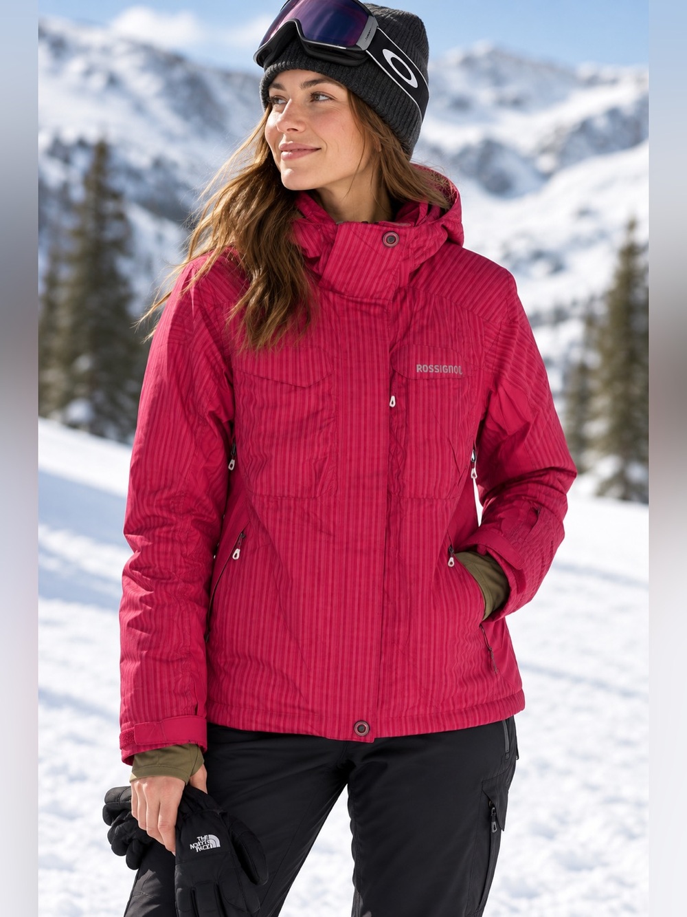 Rossignol Triba Women’s Ski Snowboard Jacket Raspberry Pink Size S 10K